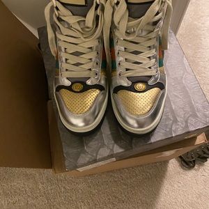 Gucci Metallic Sneakers.
